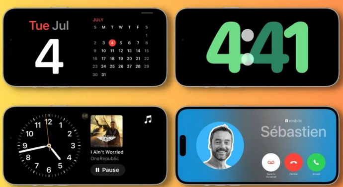 威信苹果手机维修分享iOS17横屏充电待机显示有什么好处 