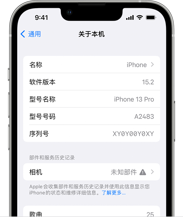 威信苹果维修分享iPhone 出现提示相机“未知部件”是什么原因？ 